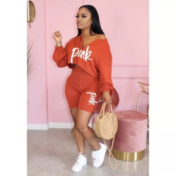 Other - 2pc PINK fashion short set
